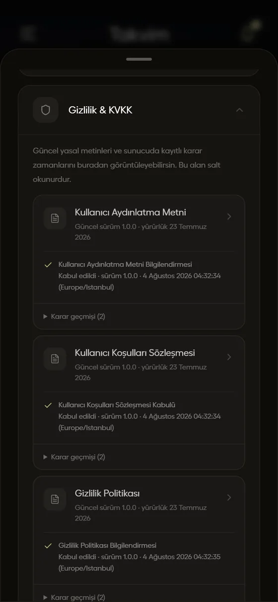 aila gizlilik ayarları: veri izinleri ve silme